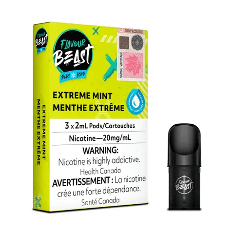 FLAVOUR BEAST PODS - EXTREME MINT ICED (3X2ML/20MG)