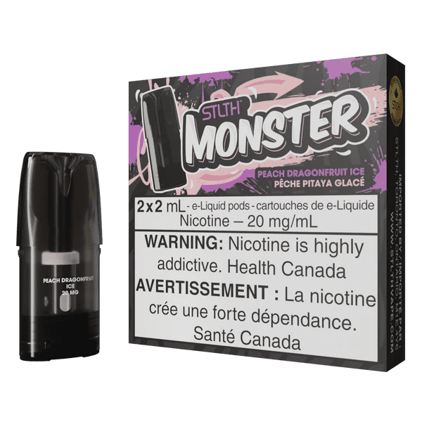 STLTH MONSTER POD - PEACH DRAGONFRUIT ICE (2/2ML/20MG)