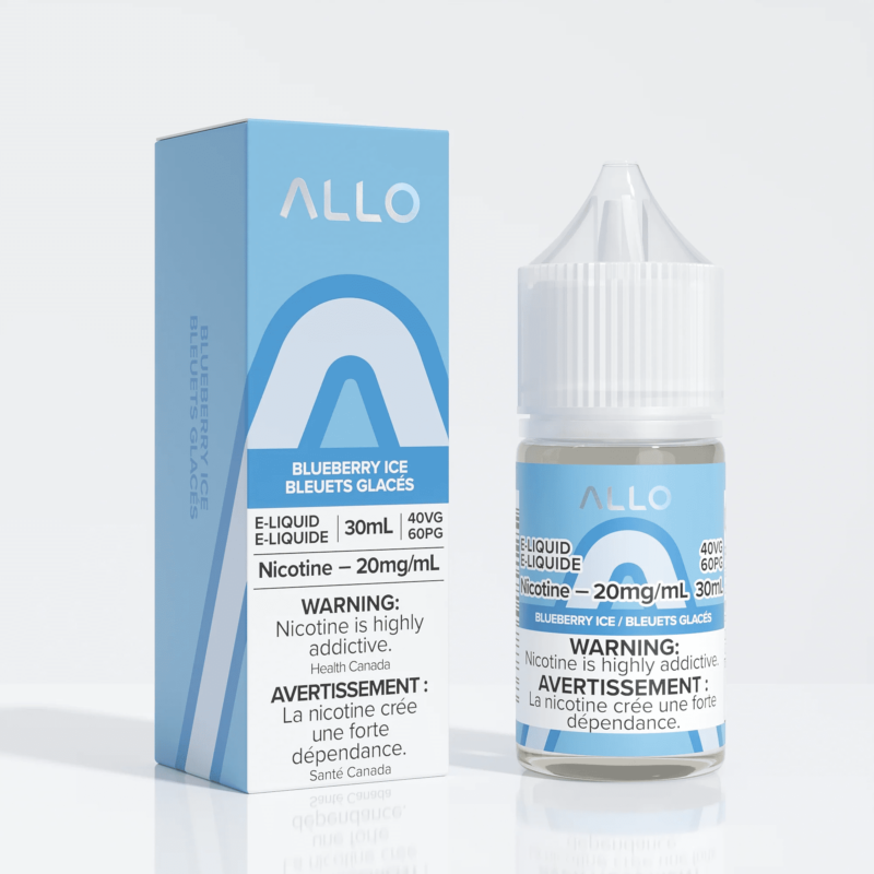 ALLO E-LIQUID - BLUEBERRY ICE (30ML/20MG)