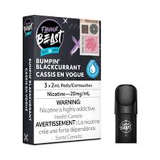 FLAVOUR BEAST PODS - BUMPIN BLACKCURRANT ICED (3X2ML/20MG)