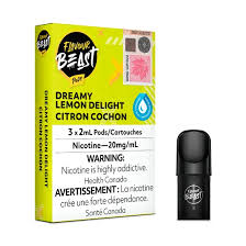 FLAVOUR BEAST PODS - DREAMY LEMON DELIGHT (3X2ML/20MG)