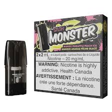 STLTH MONSTER POD - MANGO PINEAPPLE PEACH ICE (2/2ML/20MG)