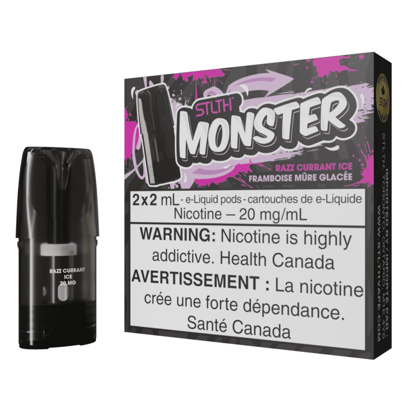 STLTH MONSTER POD - RAZZ CURRANT ICE (2/2ML/20MG)