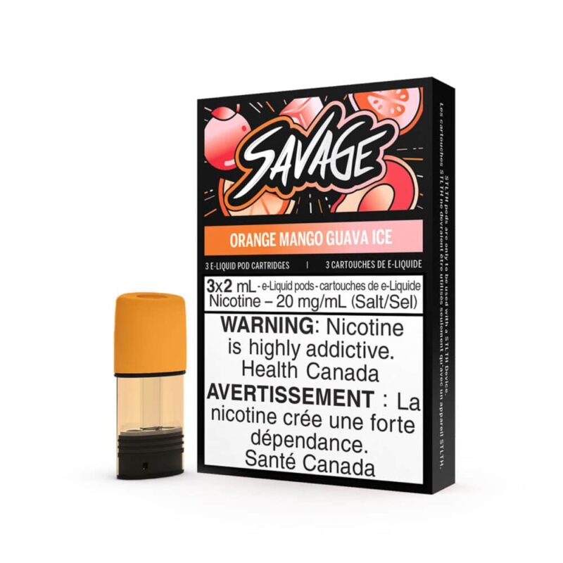 SAVAGE POD - ORANGE MANGO GUAVA ICE (3/2ML/20MG)
